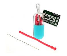 Premier Stationery Zusammenklappbarer Strohhalm, Rose, One Size