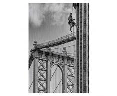 Eurographics Shortcut to Brooklyn Aluminium-Dekor, Rahmengröße: 11 x 16,5 x 1,25 cm, Galerieverpackung, gebürstetes Aluminium