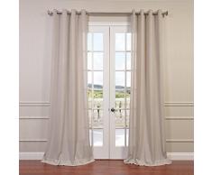 halben Preis Drapes flch-yl7978–84-gr aus Leinen Tülle Gardine, Pebble Rock
