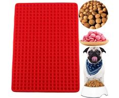 Mujiang 468-Mulde, Mini-Form, runde Silikonform, Schokoladentropfen, für Hundeleckerlis, Halbkugeln, für Ganache, Gelee, Karamell, Kekse, Tierleckereien, Backform, kleine Punkte