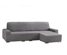 Eysa Aquiles elastisch Sofa überwurf Chaise Longue kurzer arm rechts, frontalsicht, Farbe 06-grau, Polyester-Baumwolle, 43 x 37 x 14 cm