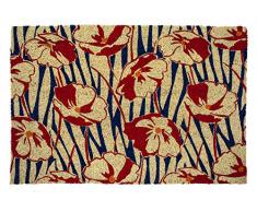 Entryways Victoria and Albert Museum Mohnfeld Coir Fußmatte, Kokosfaser, Natur, 60 x 90