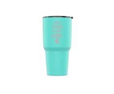 Pulverbeschichteter 0,88 Liter-Trinkbecher aus Edelstahl, spritzwassergeschützter Deckel, 2 Strohhalme, dreiwandiger, vakuumisolierter Becher für Reisen, Camping, Arbeit, Fitnessstudio, heiße und kalte Getränke Gute Ausstrahlung