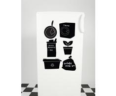 Adzif Mémoticônes Kreidetafel, selbstklebend, Mehrfarbig