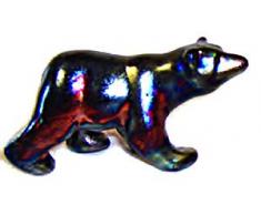 Handgefertigte Raku Keramik Keramik Eisbär Figur