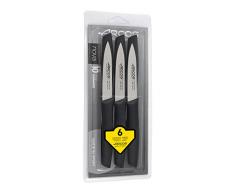 Arcos 189100 Paring Messer Set, Acier_inoxydable, Schwarz, Normal
