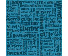 Bazzill Basics Paper 12 x 12 mm, Aufschrift Baby Boy Artesian Pool Papier, 15 Stück, blau