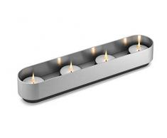 ZACK Lonta Teelichthalter, silberfarben