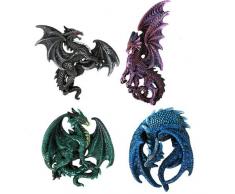 Pacific Giftware Dragon S Lair Ruth Thompson Set von 4 Collectible Skulpturale Drachen Kühlschrank Magnete Geschenk Decor