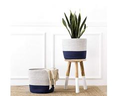 Kenay Home Korb Mod blau klein (Breite), Baumwolle, 34 x 28 x 34 cm (B x H x T)