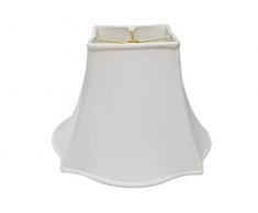 Royal Designs Lampenschirm, quadratisch, Glocke, weiß, 5 x 12 x 9.75