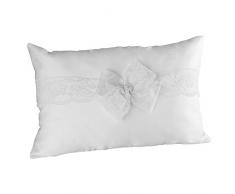 Ivy Lane Design Chantilly Kniekissen mit Spitze, elfenbeinfarben Delilah weiß