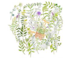 Yummy Bun 40 Stück Zweige und Blätter Wasserdichte Aufkleber für Laptop, Wasserflaschen, Kühlschrank, Tagesplaner, Junk Bullet Journal, Scrapbook