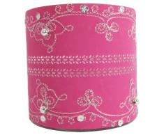 Ian Snow Teelichthalter in Zylinderform, Papier/Glas, Rosa