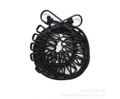 Cepansail Tragbare Reisetrockner, elastisch, verstellbar, mit 12 Wäscheklammern für den Innen- und Außenbereich schwarz