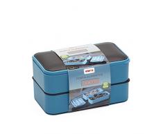 Vier LUNCH BOX 2 Eimer MAS DECKEN Kunststoff