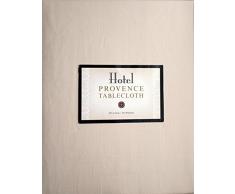 Hotel Provence Tischdecke aus Stoff Solid hellbraun hell beige –-152,4 x 213,4 cm