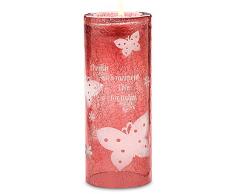 Groovy Garten, in dem Pavilion 67164 Crackled Glas Teelicht Kerzenhalter