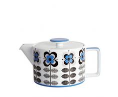 Fairmont Main, 1, glasiertes Porzellan, Fairmont and Main Teekanne, Stockholm, Blau