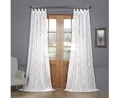halben Preis Drapes Gemustert Leinen Sheer Vorhang, marsheille Shell, 127 x 243,8 cm
