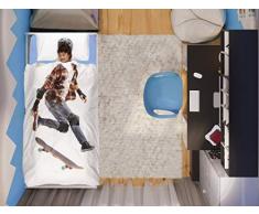 Italian Bed Linen Bettwäsche Kids Digital, Skater, 1PST, SKATER29, 1 Stück