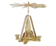 Alexander Taron G1668 Richard Glaesser Pyramide Krippe, 26,7 cm H x 21 cm, Braun