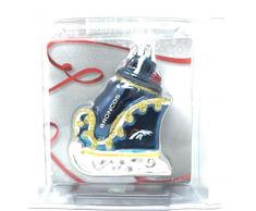 NFL Football Denver Broncos Glitzer Schlitten Baum Ornament