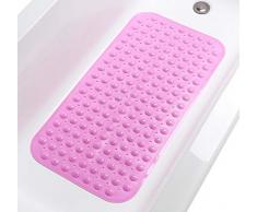 TIKE SMART Badewannenmatte, PVC, rechteckig, Vinyl, Opaque Pink, M