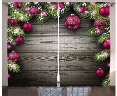 Ambesonne vor Wolken Fotografie Collection, Alpine Alp Berge Landschaft und Foggy Evening Print, Fenster Behandlungen, Living Kinder Mädchen Zimmer Vorhang 2 Platten Set, Textil, Multi 27, 108W x 84L