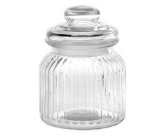 Home Vorratsdose, 650 ml, Glas, transparent, 11 x 11 x 15 cm