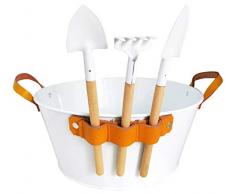 Wald Imports 6008 Dekorativer Übertopf, Weiß