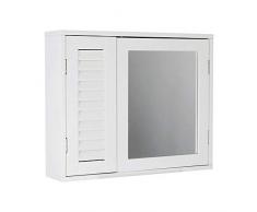 House & Homestyle Badezimmerschrank, Spiegel, 46 x 56 x 13 cm, Weiß