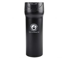 XIYUNTE Reisebecher Rostfreier Stahl Wasserflasche - 500 ml Auslaufsicher Kaffeetasse Doppelwandig Vakuumisolierte Becher, BPA-frei Trinkflaschen, Hält warm/kalt