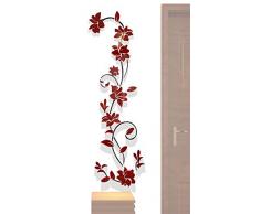 3D Rattan Blume Wandtattoos für Wohnzimmer Schlafzimmer Sofa Hintergrund TV-Wand Hintergrund, Originalität Aufkleber Geschenk, wiederablösbare Decor Aufkleber Aufkleber