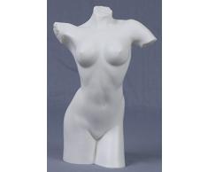 040 21,6 cm Unglasierte Porzellan Figur Armless Nude-Female Torso