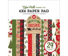 Echo Park Paper Company MFC190023 Papier, rot, grün, schwarz, Kreidetafel, hellbraun