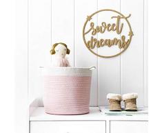 Kenay Home Korb Rise Rosa Baumwolle 27 cm (Breite), 27 x 25 x 27 cm (B x H x T)