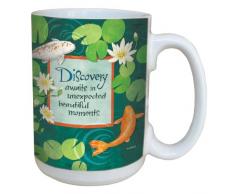 Tree-Free Greetings lm43462 Zen Koi Discovery von Robin Pickens Keramik Becher mit Henkel/, 15-Ounce