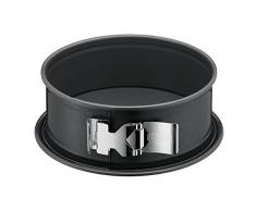 Kaiser La Forme Plus Springform mit Flachboden, Ø 20 cm, runde Backform, SafeClick-Verschluss, schnittfest, auslaufsicher, antihaftbeschichtet, grau