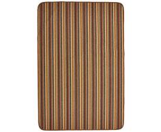 Dandy IOS – Extralanger, waschbarer Läufer mit Streifenmuster, Polypropylen, braun, 150 x 100