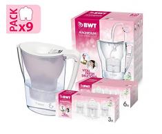 BWT Magnesiumfilter und Pack mit 9 Filtern für Wasserkrug Pack 9 weiß
