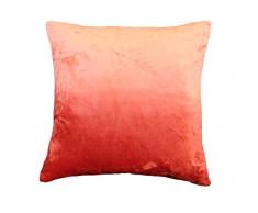 AM Home Federfüllung Ombre Viskose Kissen, Samt, Weihnachten rot, Queen