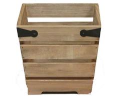 Admired By Nature Übertopf, quadratisch, aus Holz 013-ntrl