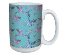 Tree Free ohne lm43642 15 g Blume und Schmetterling Tasse aus Keramik mit Griff, Standardgröße