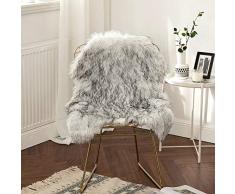 MIULEE Super weicher Flauschiger Teppich Kunstfell-Teppich Dekorativer Plüsch Zottelteppich für Nachttisch, Sofa, Boden, Kinderzimmer 2 x 3 ft Sheepskin Gradient