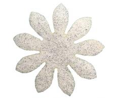 Petras Bastel News Streudeko, Fliz, weiß, 18 x 12 x 5 cm