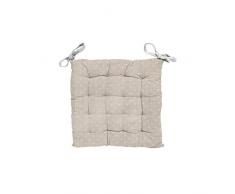 Soleil docre Candice Stuhlkissen, Baumwolle, Ecru, 40 x 40 x 5 cm