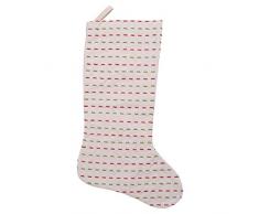 Creative Co-op Weihnachtsstrumpf, Baumwolle, gewebt, Mehrfarbig