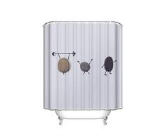 Prime Leader Stoff Duschvorhang Baum des Lebens abstrakte Kunst langlebiges Polyester Stoff Badezimmer Set mit Haken Baum Heimdekoration Art Deco 70x72 Color10