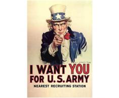 I Want You für US Army Kühlschrank Magnet Vintage Poster Souvenir